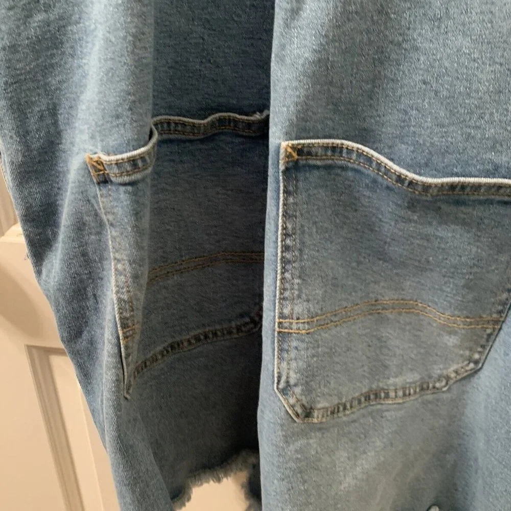 Take Pride Denim Overalls Shortalls Rainbow Straps